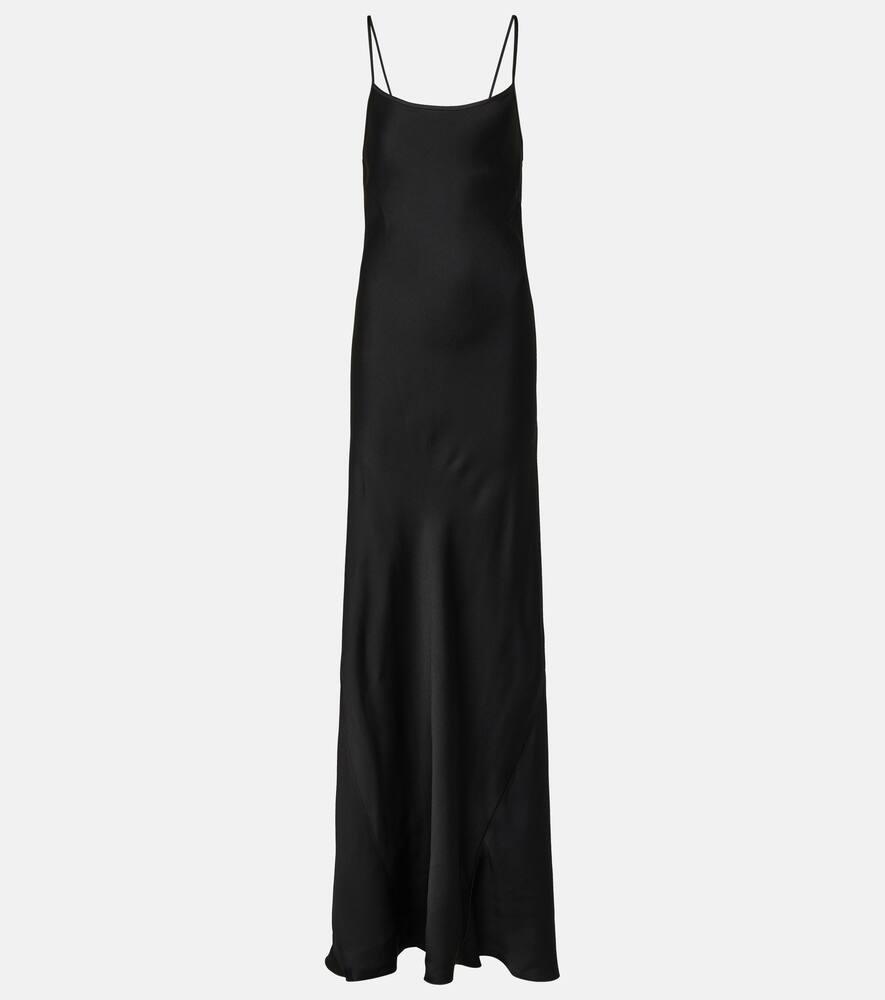 victoria beckham satin slip dress