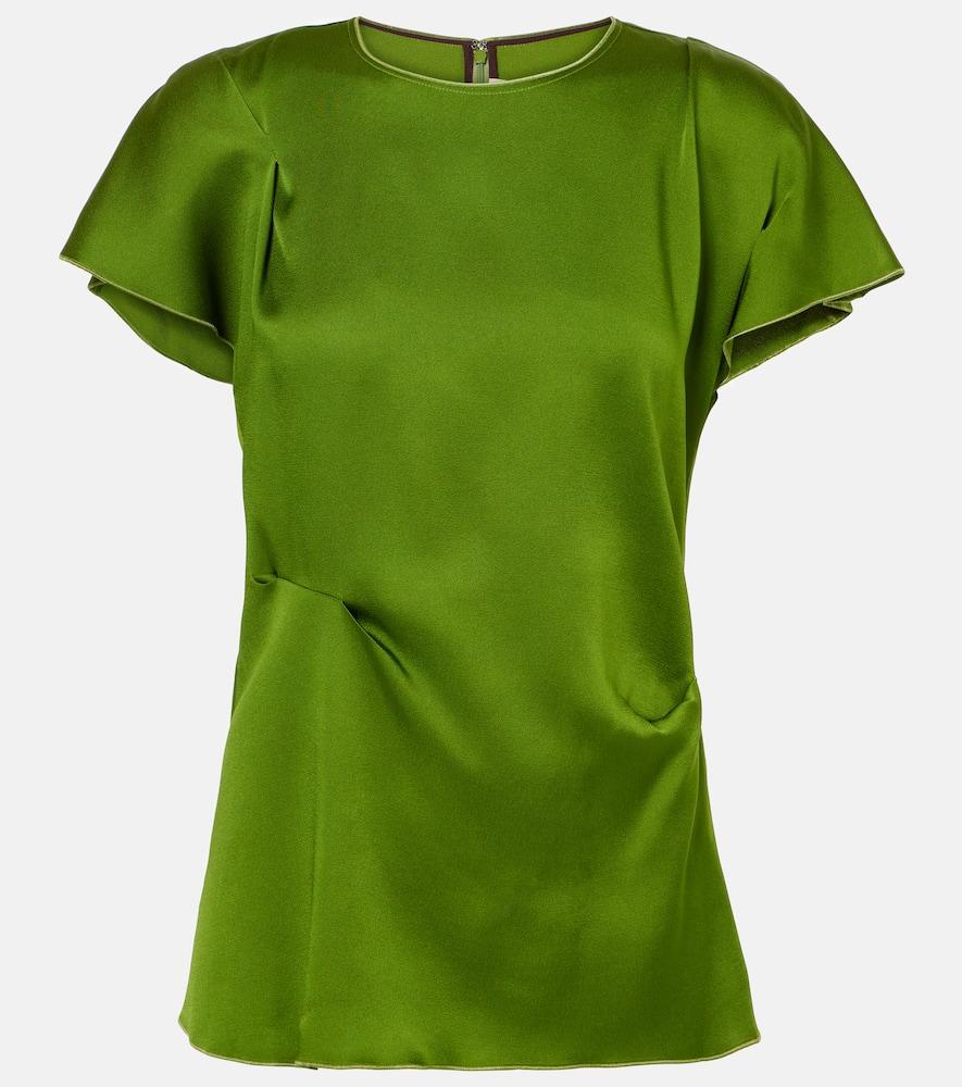 victoria beckham satin top