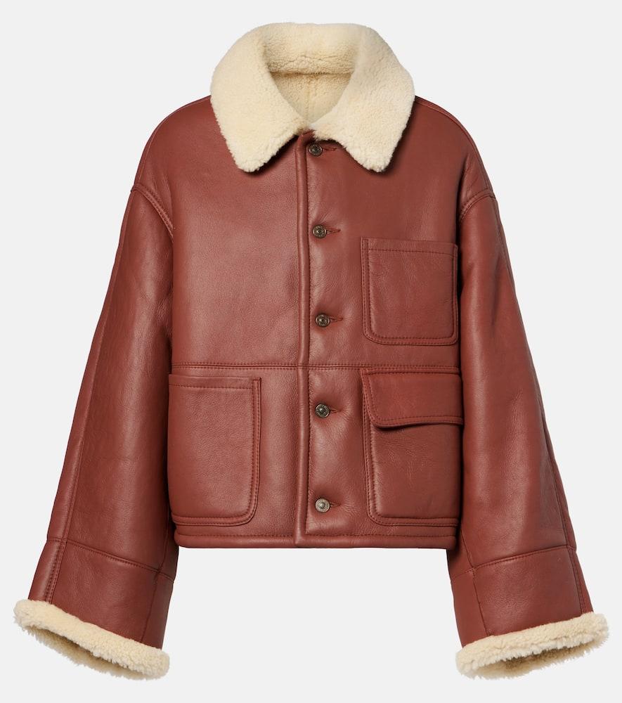 victoria beckham shearling jacket