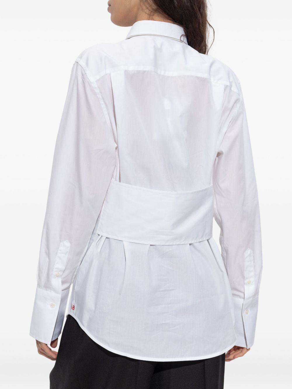 victoria beckham shirts white outer: organic cotton - women