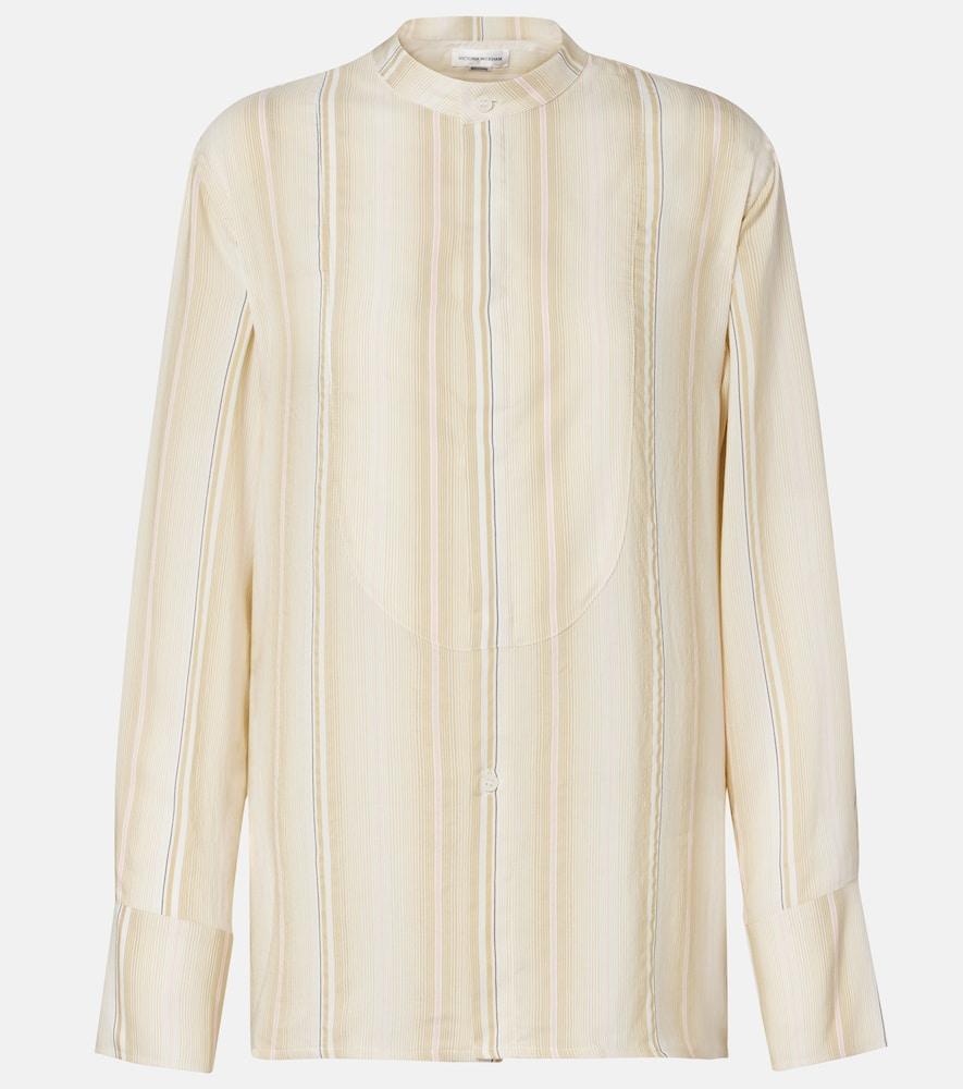 victoria beckham striped shirt