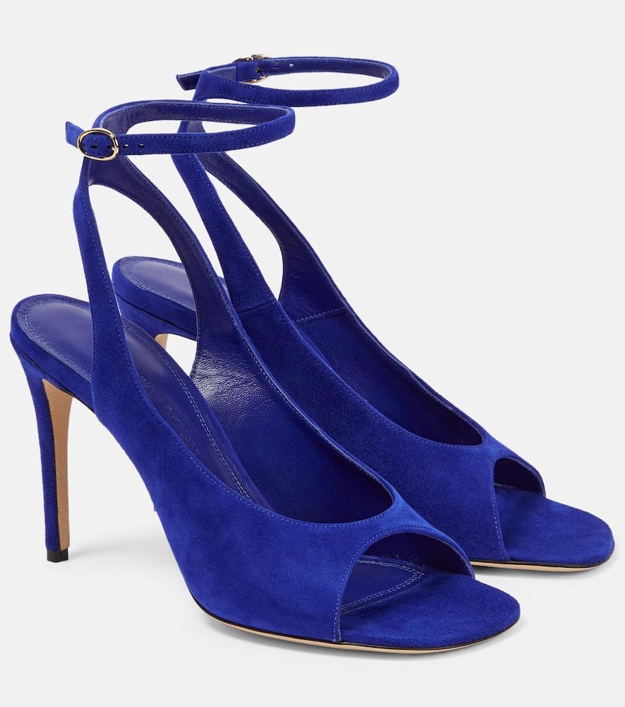 victoria beckham suede slingback sandals