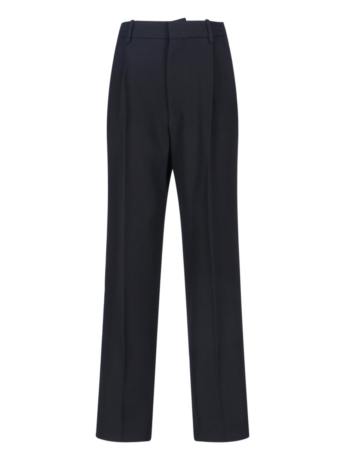 victoria beckham trousers black virgin wool - women