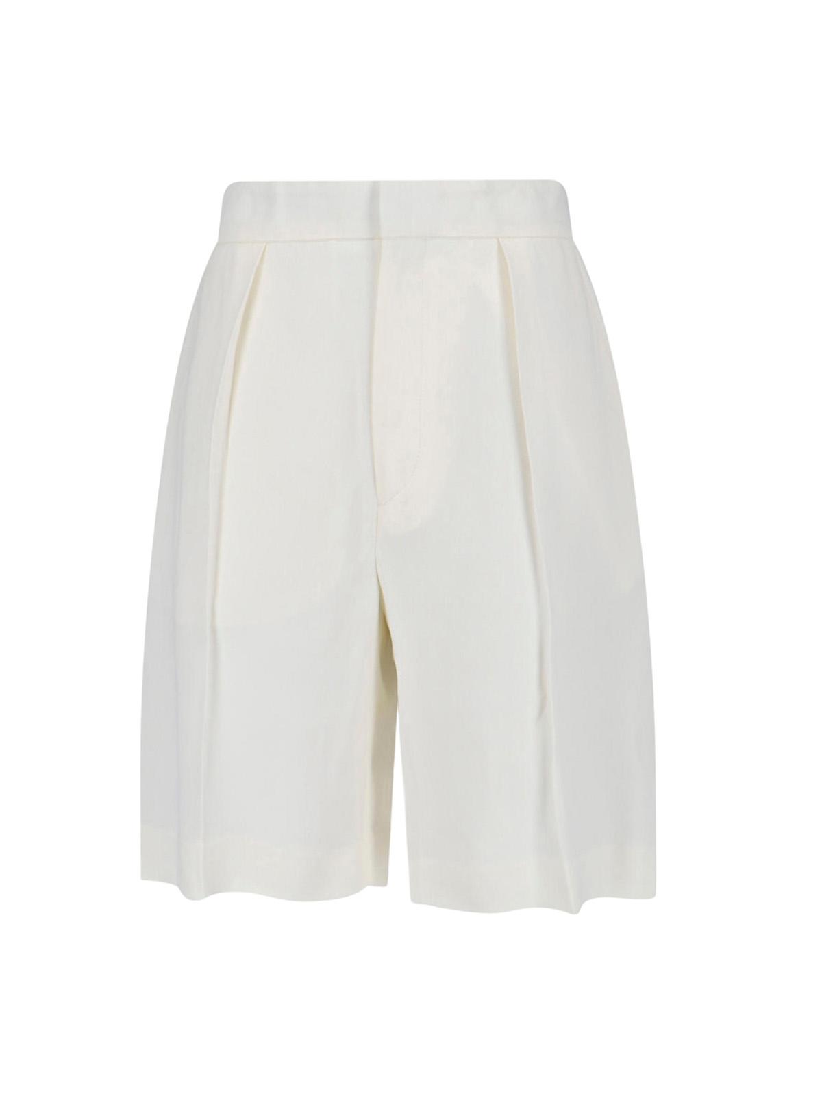 victoria beckham trousers white viscose - women