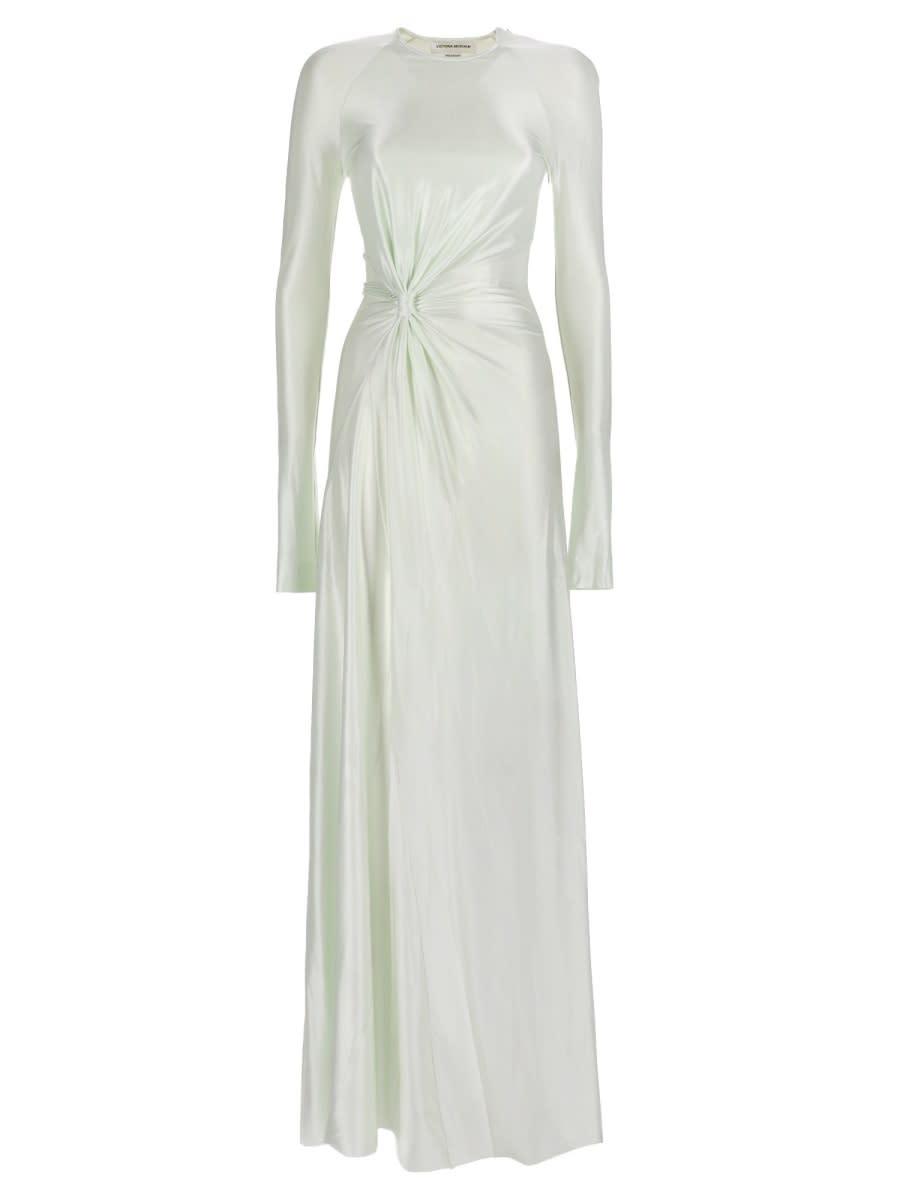 victoria beckham twist waist long dress