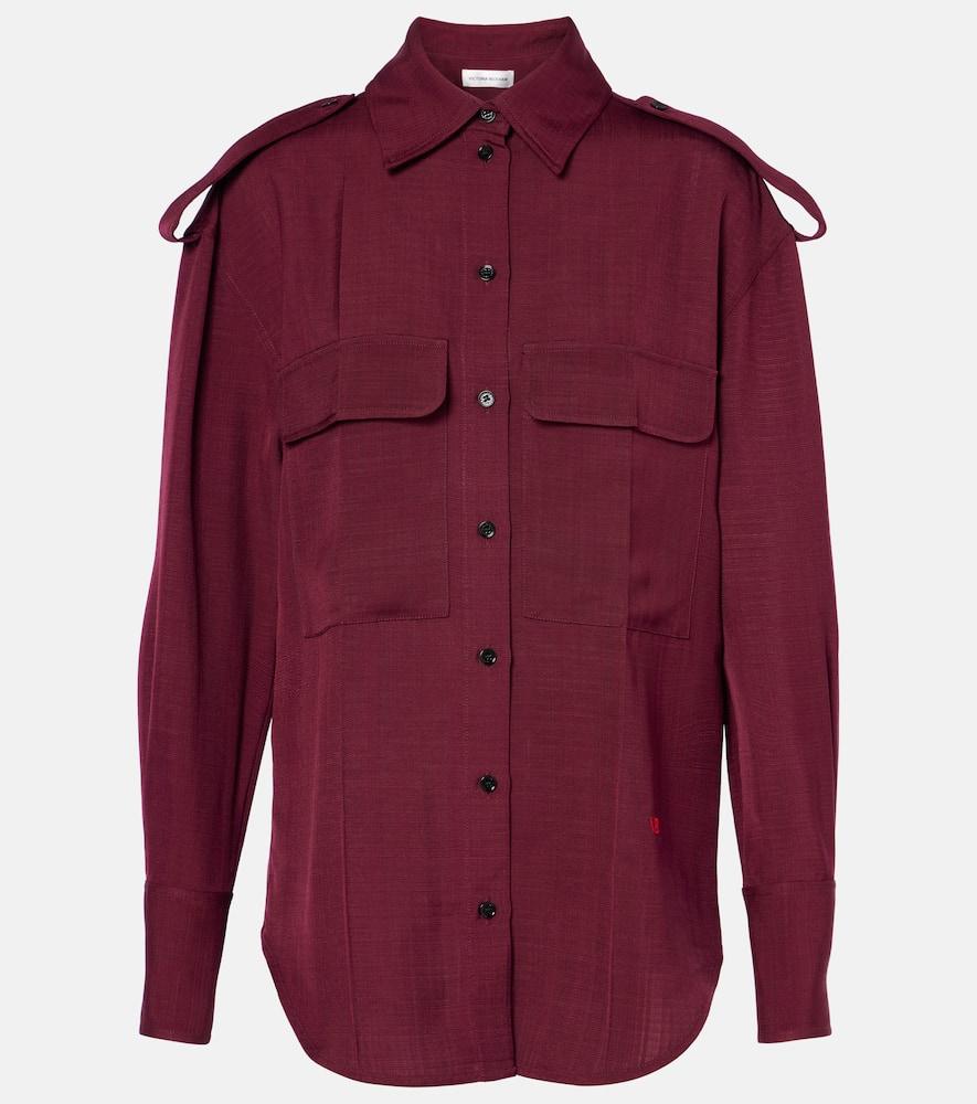 victoria beckham utility shirt