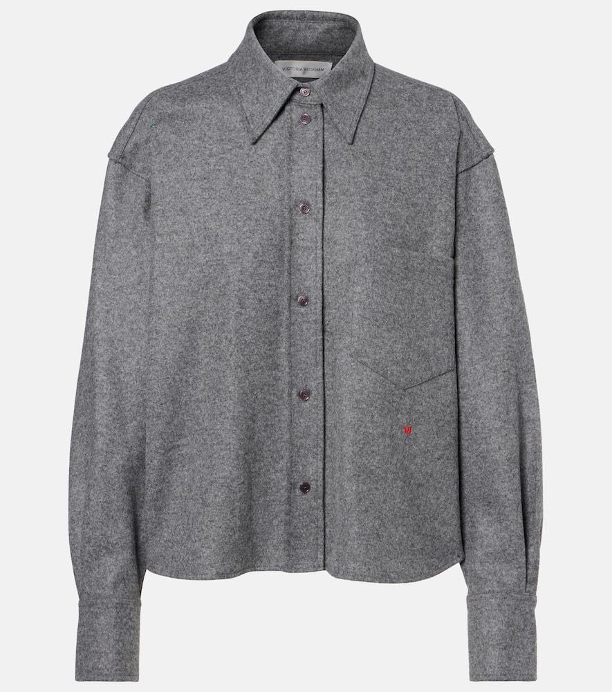 victoria beckham wool and cashmere shirt