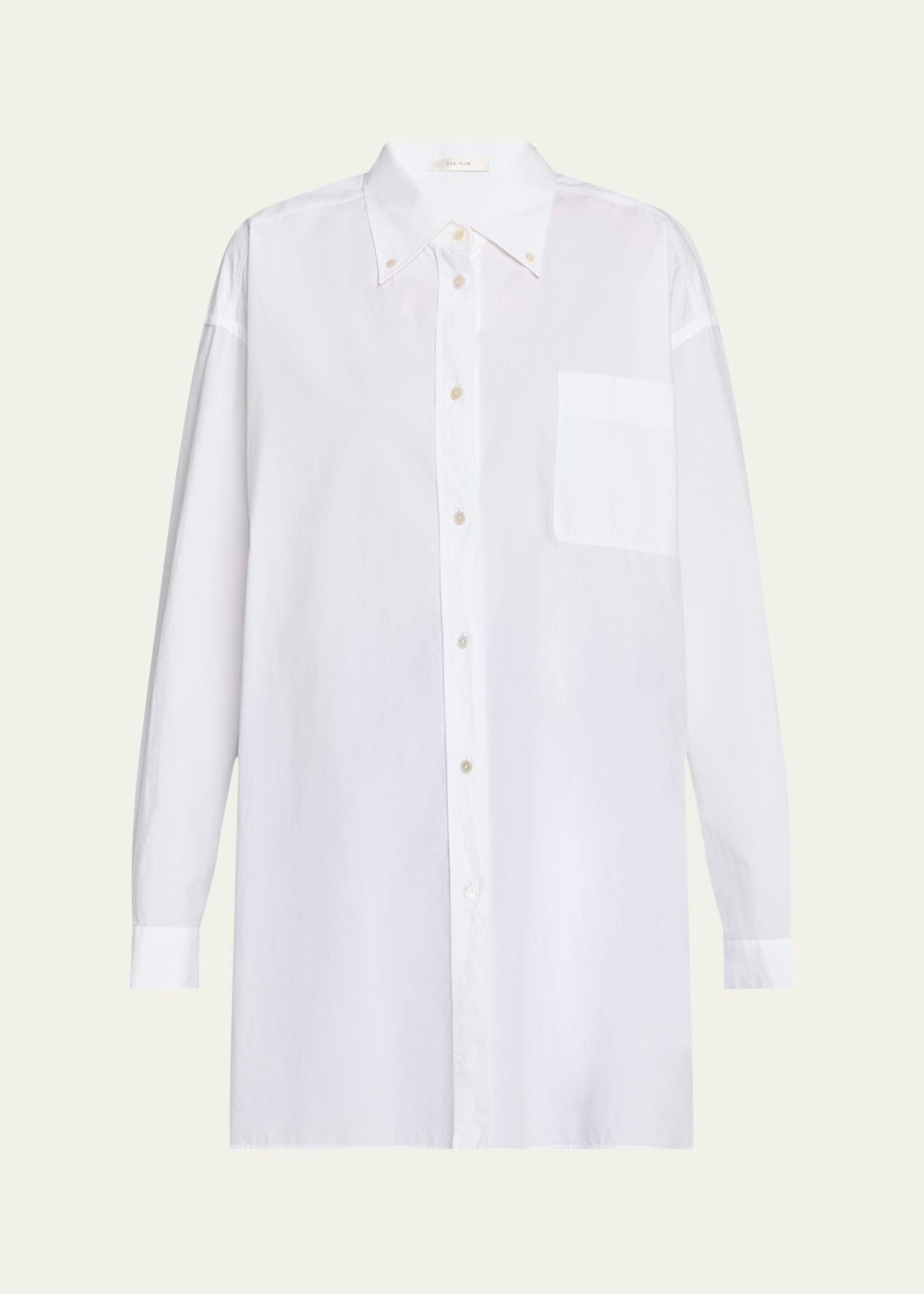 victoria oversized button-front shirt