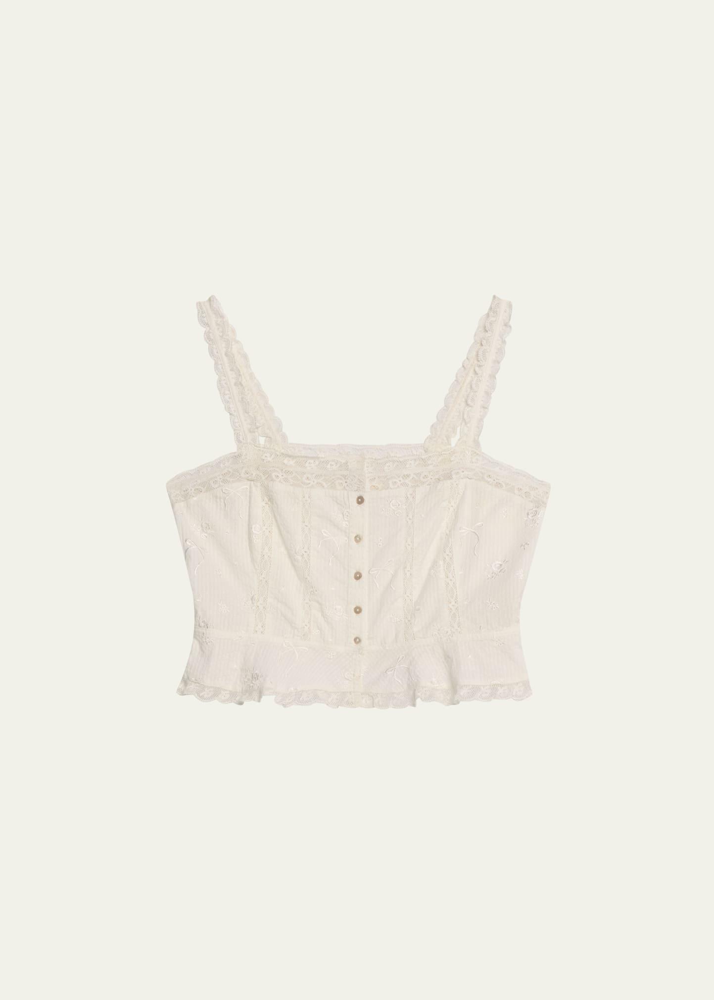 vietta lace-trim cami