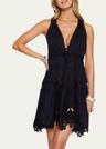 vilma tiered mini coverup dress
