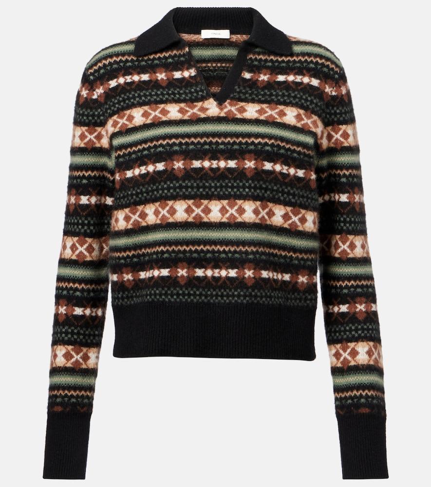 vince argyle sweater