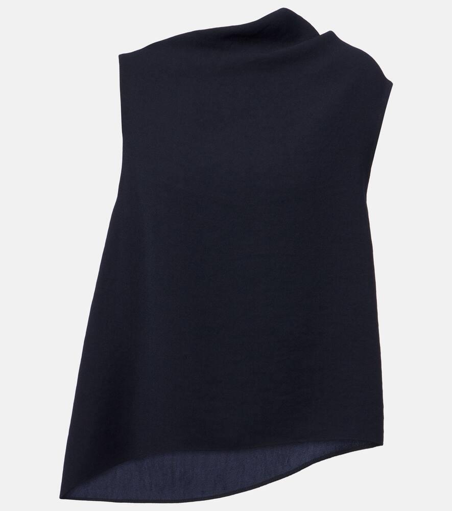 vince asymmetric draped top