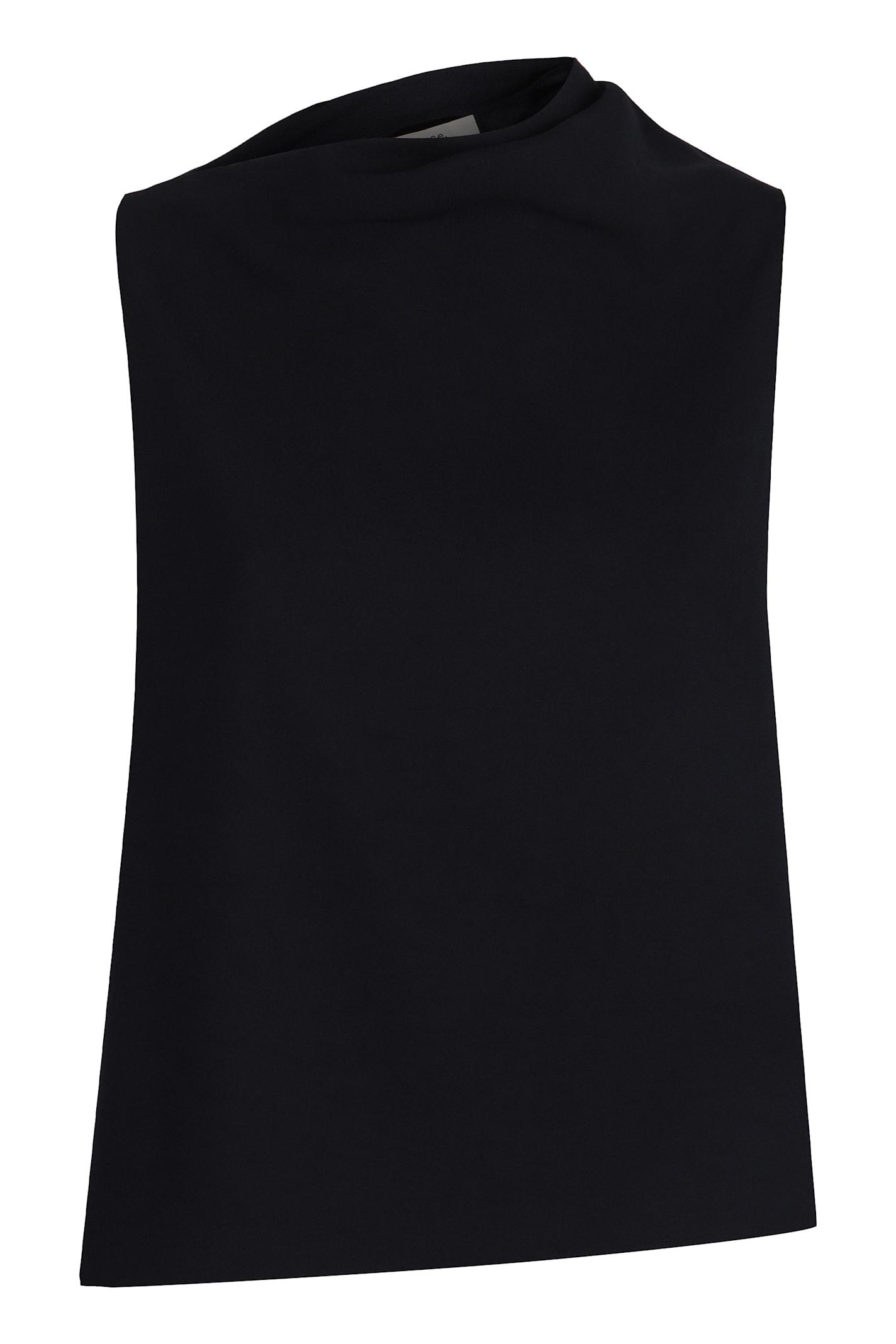 vince asymmetric top with draping