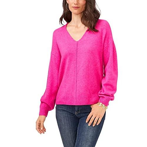 vince camuto ladies v neck sweater (as1, alpha, xx_l, regular, regular, paradox, xx-large)