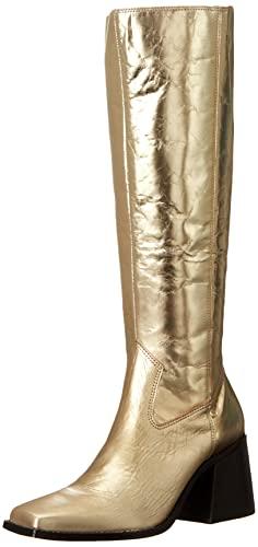 vince camuto women's sangeti stacked heel knee high boot fashion, prosecco, 6.5