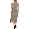 vince camuto womens handkerchief hem midi wrap dress tan 6