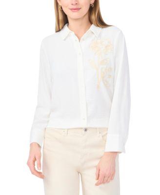 vince camuto womens long sleeve shirt