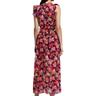 vince camuto womens printed chiffon maxi dress purple 12