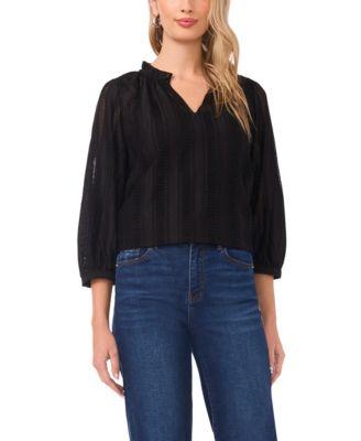 vince camuto womens raglan peasant sleeve v neck blouse