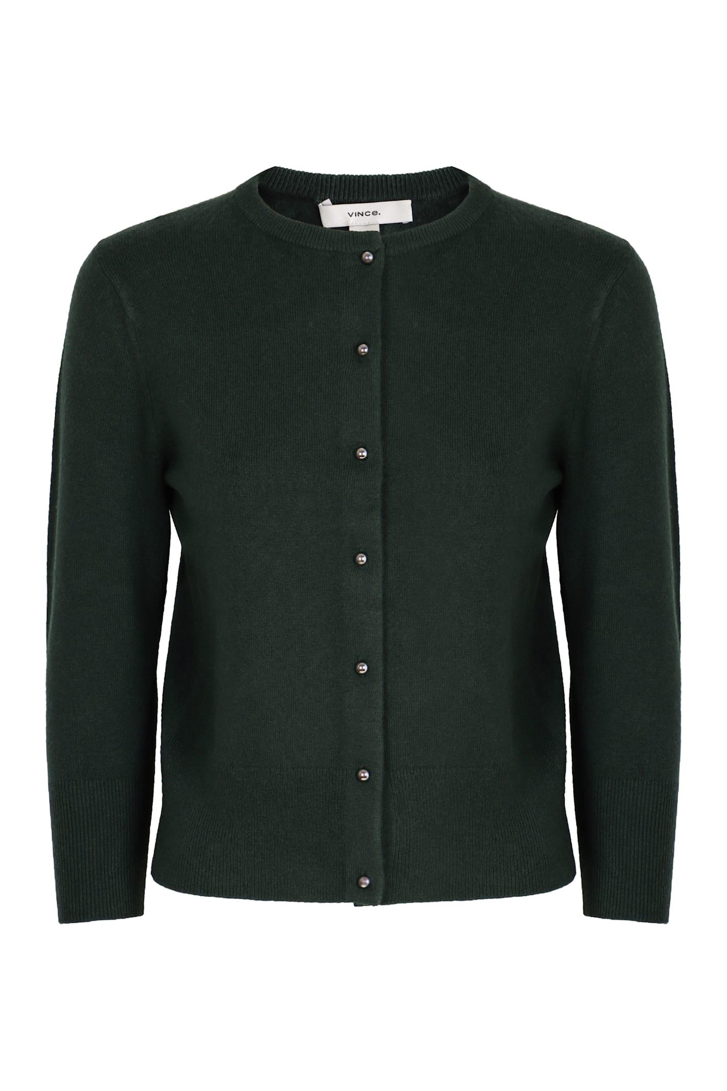 vince cardigan in mixed wool