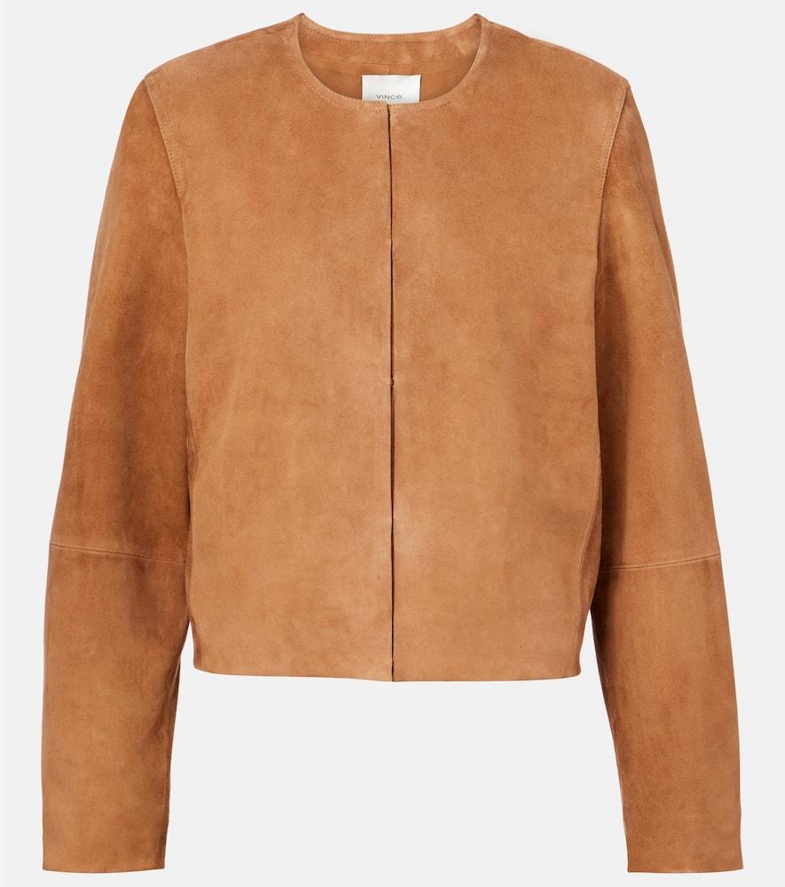 vince cropped suede jacket