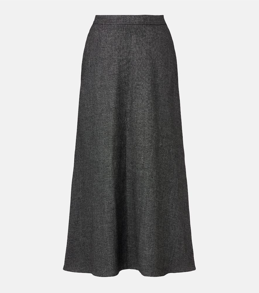 vince jaspé midi skirt
