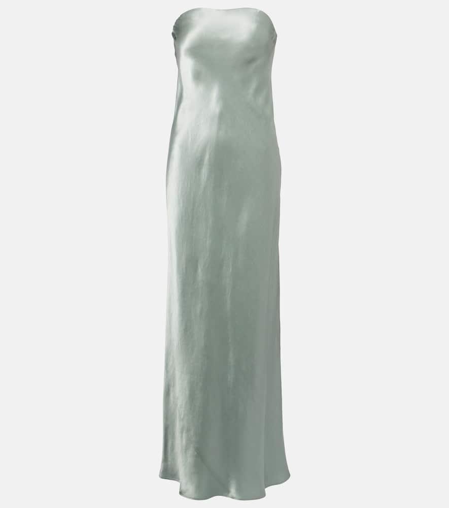 vince satin maxi dress
