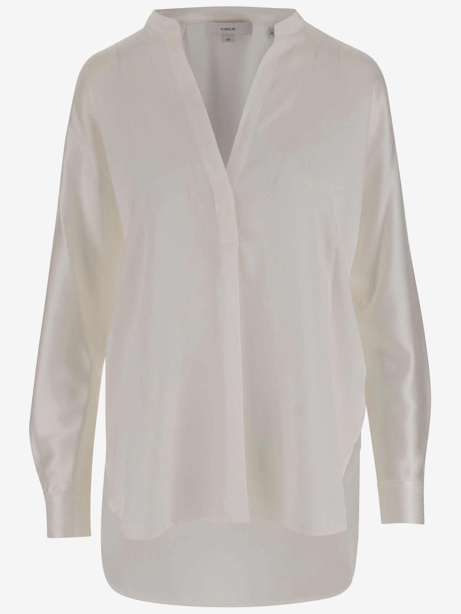 vince silk satin blouse