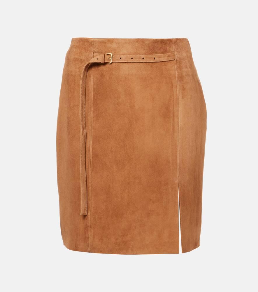 vince suede miniskirt