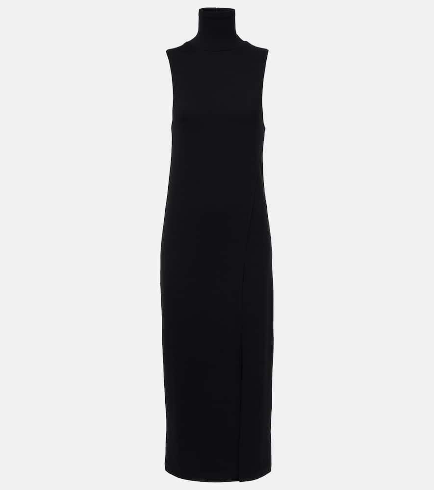 vince turtleneck midi dress