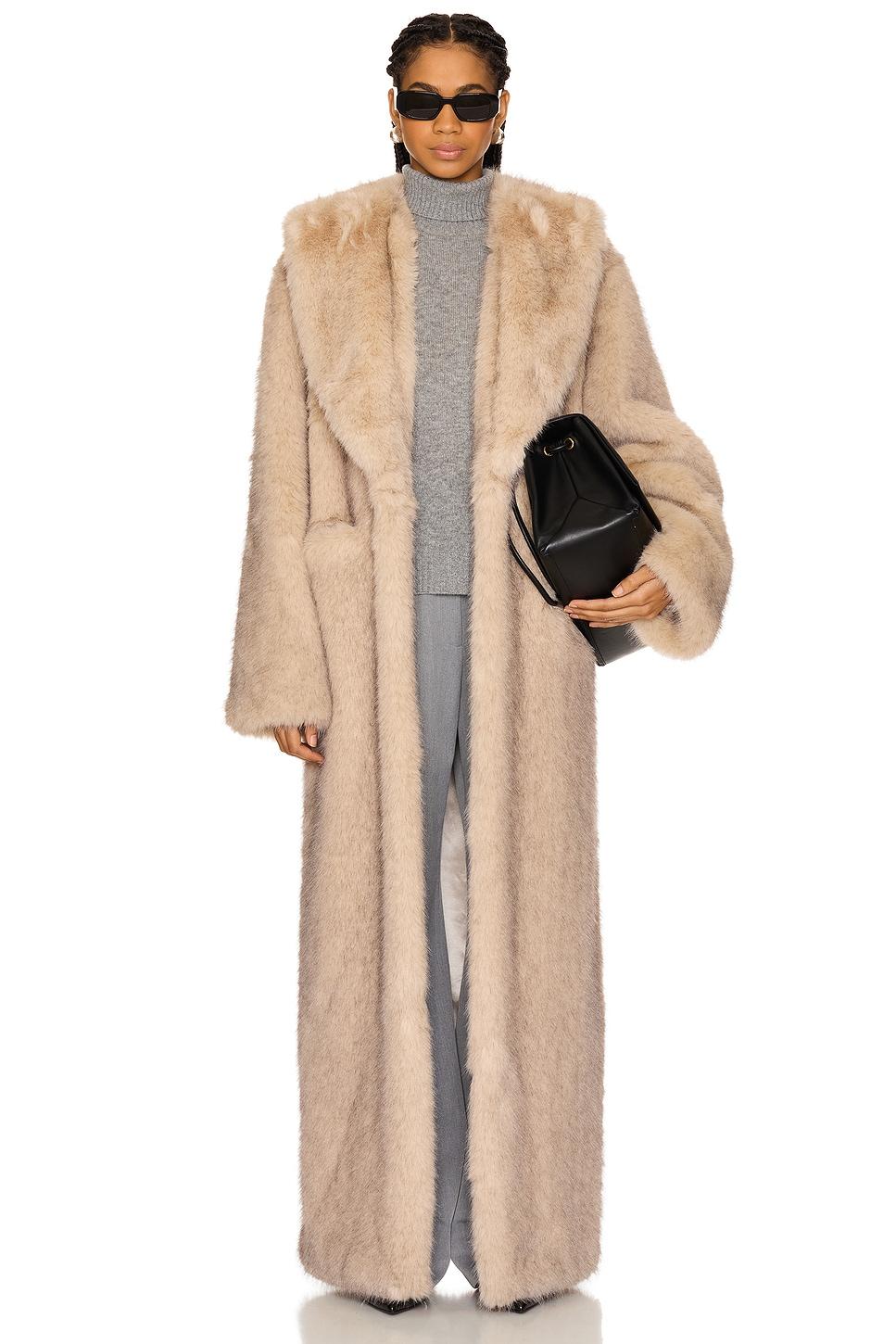 vincent faux fur coat