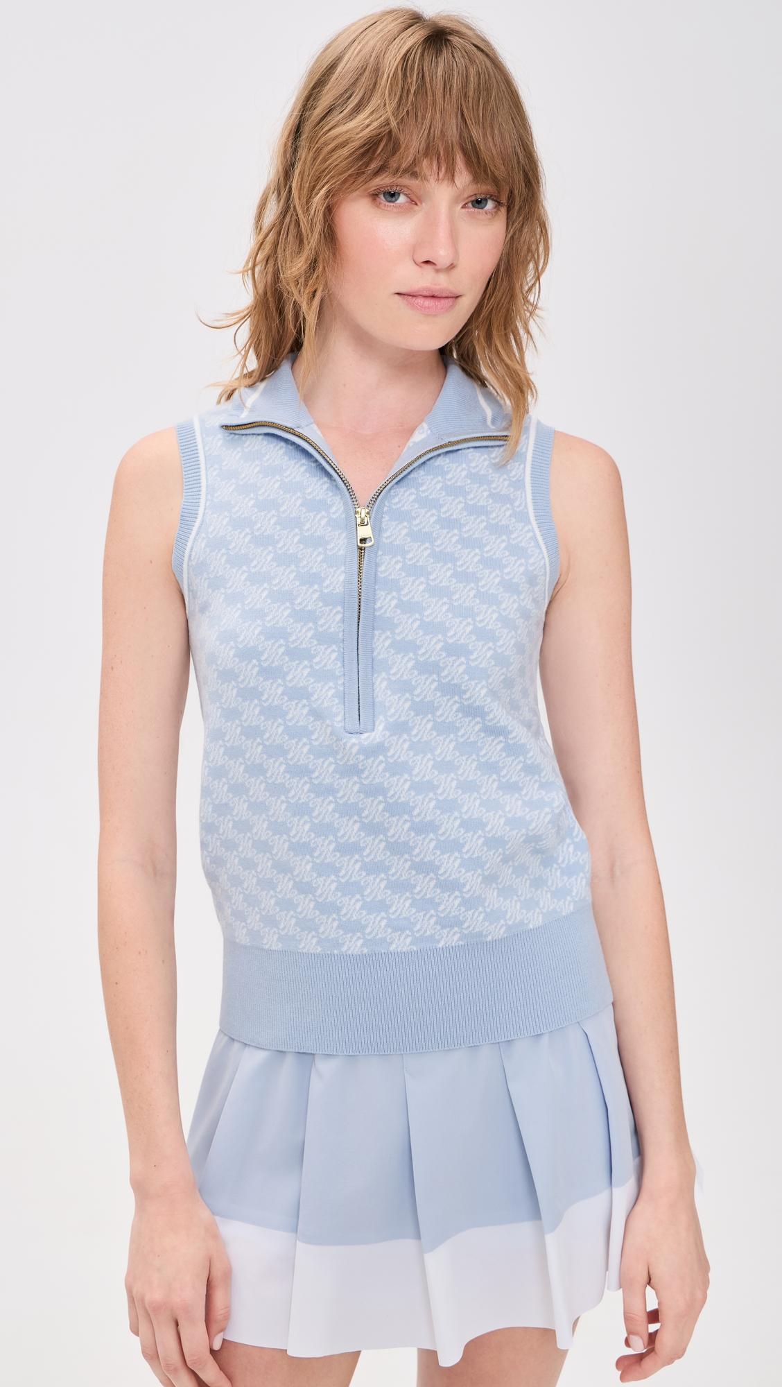 vincent half zip sweater vest