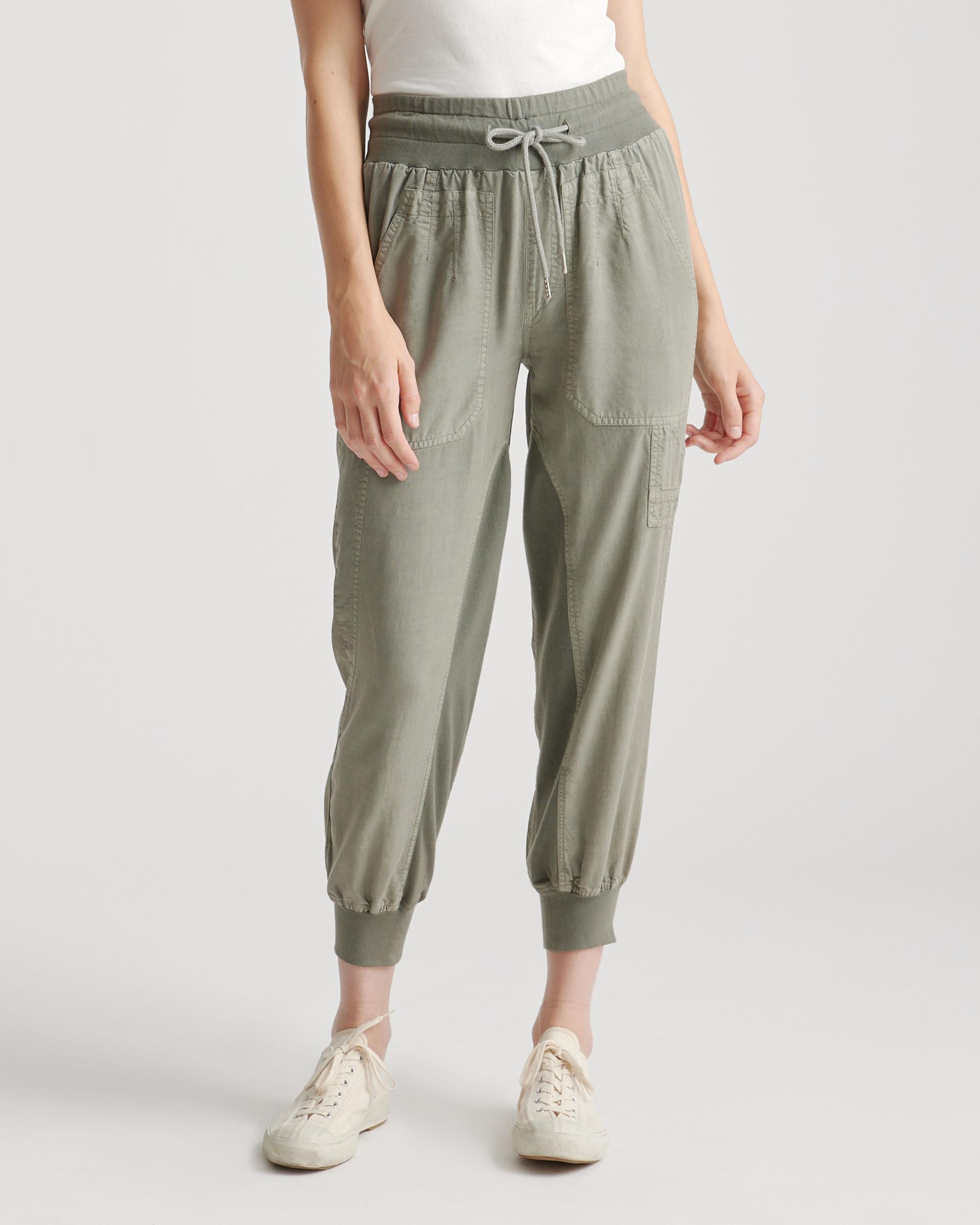 vintage wash tencel utility jogger