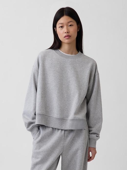 vintagesoft oversized split-hem sweatshirt