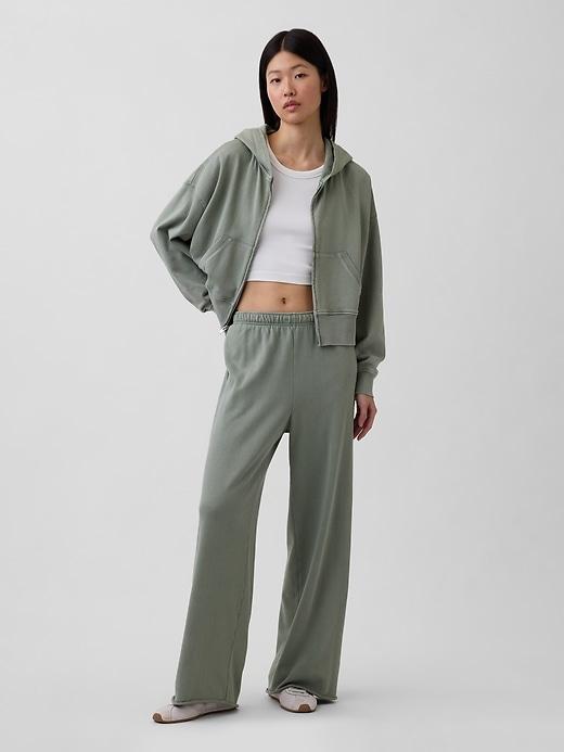 vintagesoft terry wide-leg sweatpants