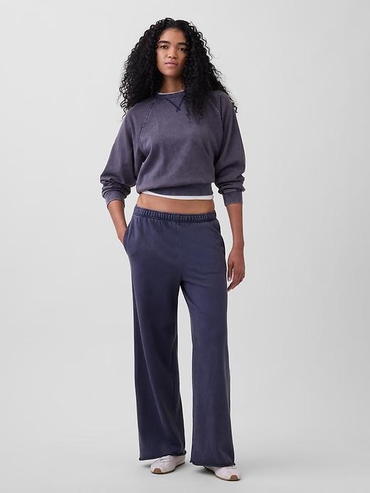 vintagesoft terry wide-leg sweatpants