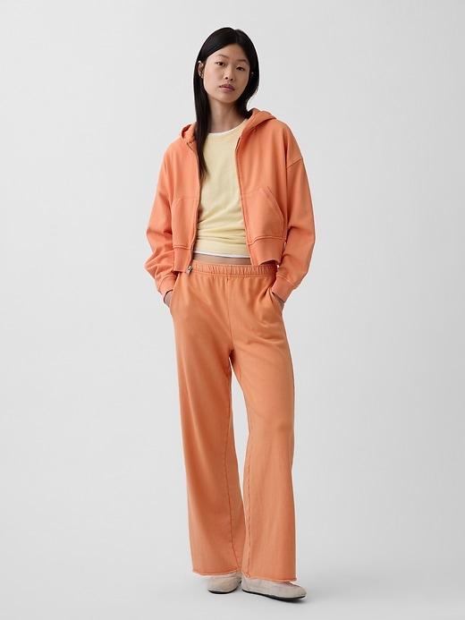 vintagesoft terry wide-leg sweatpants