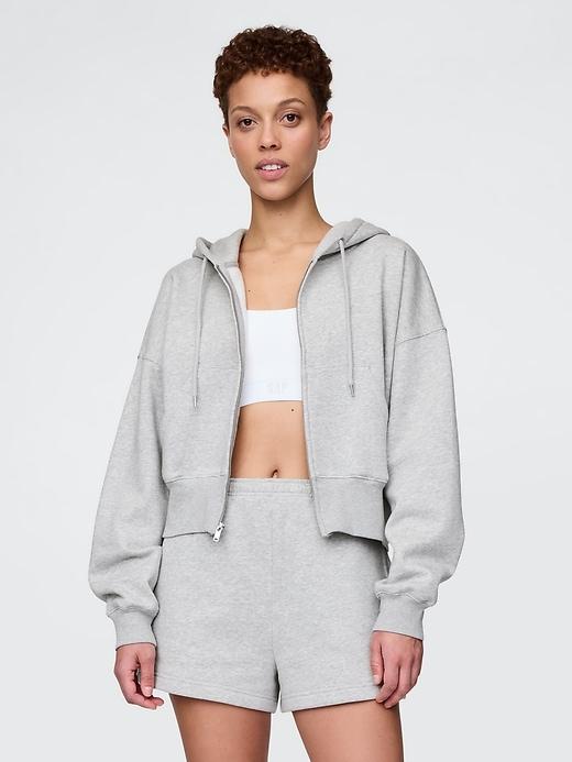 vintagesoft wedge zip hoodie