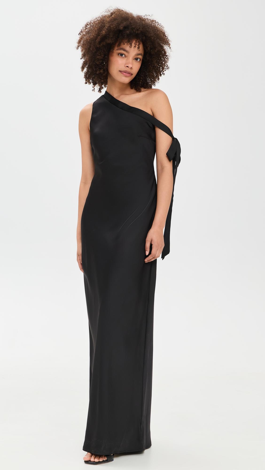 viola one shoulder maxi dress