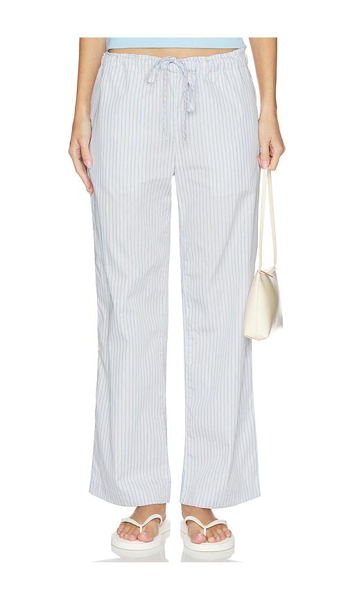 vir vita clara stripe pant in baby blue.