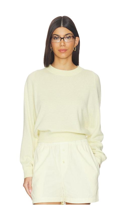 vir vita genevieve cashmere sweater in yellow.
