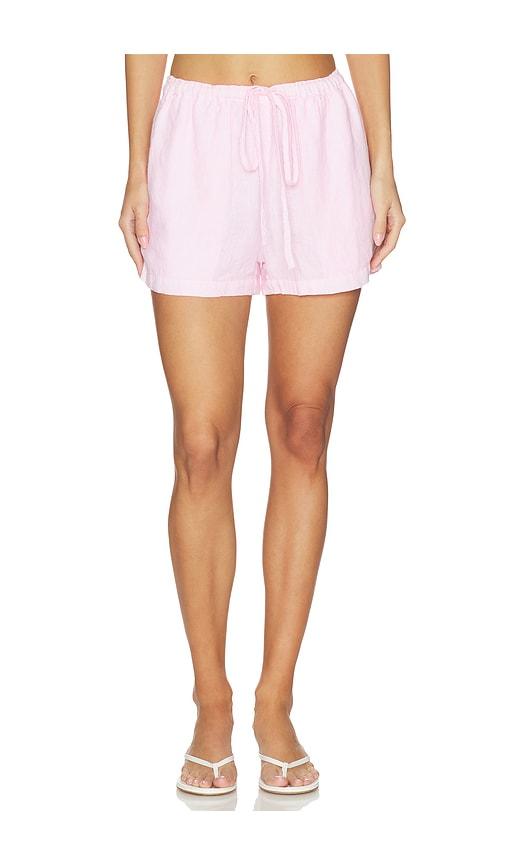 vir vita ida linen short in pink.