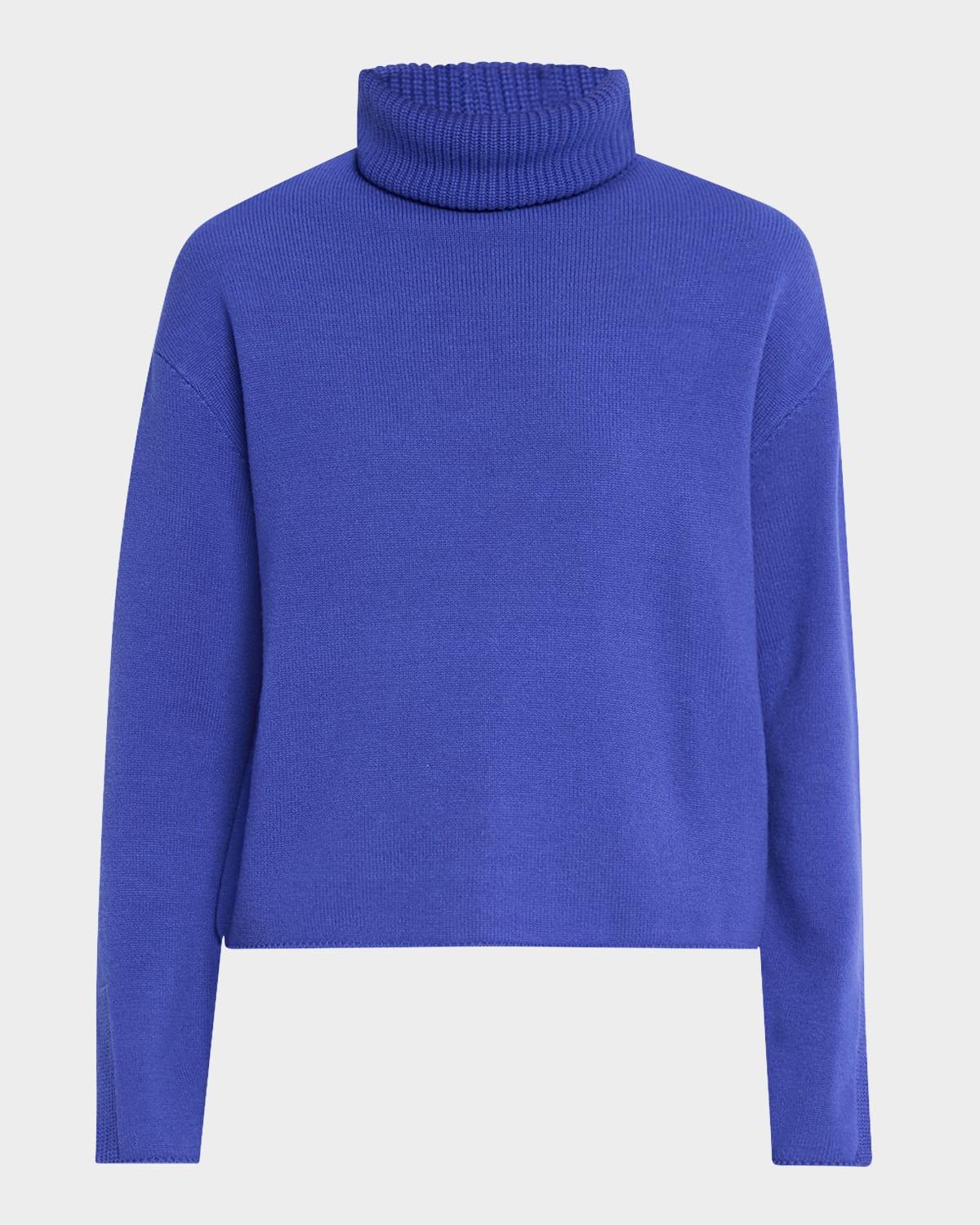 virgin wool-cashmere turtleneck sweater