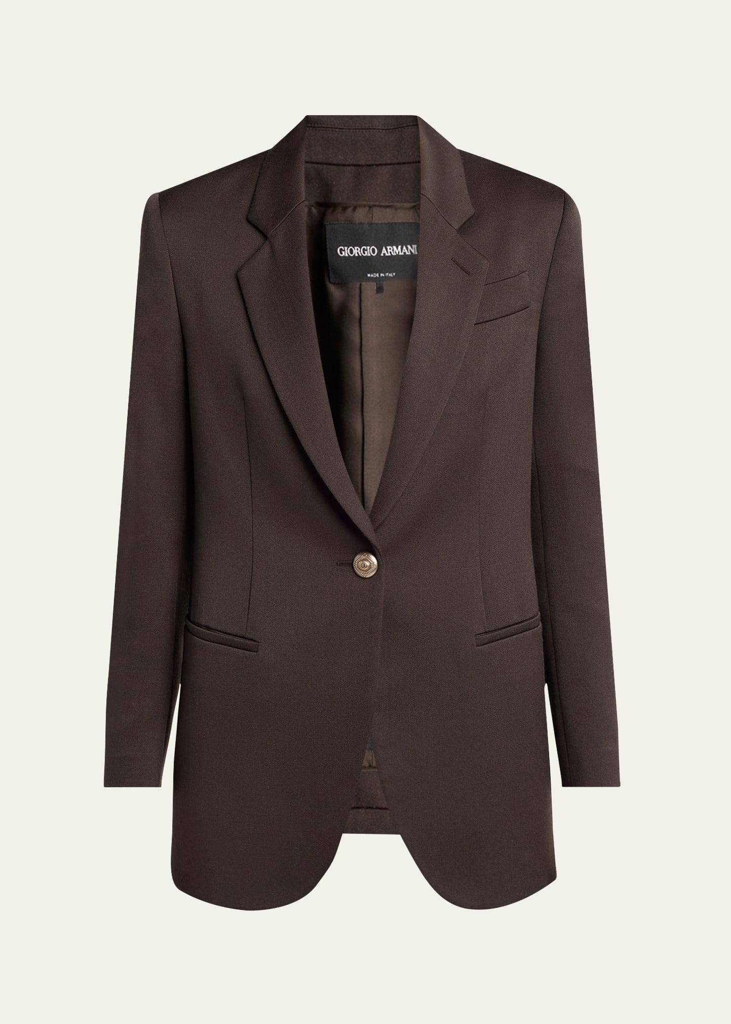 virgin wool single-breasted blazer