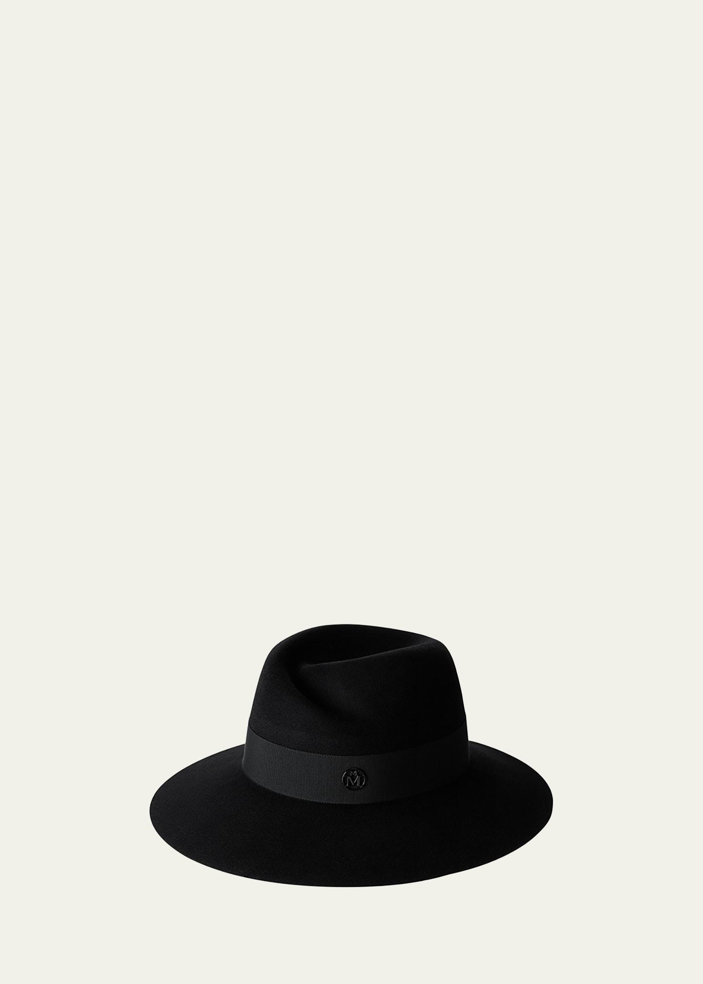 virginie water-resistant wool felt fedora hat