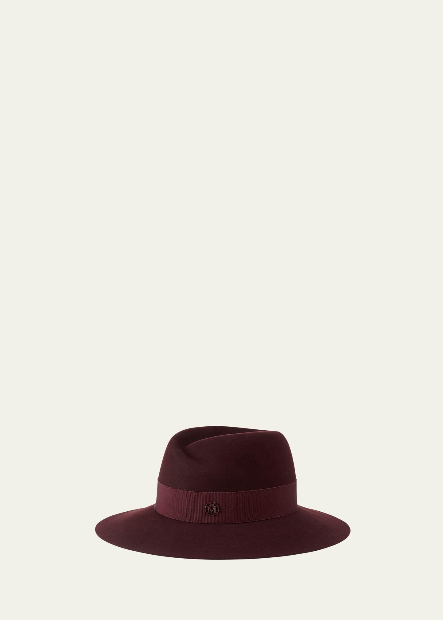 virginie waterproof wool felt fedora hat