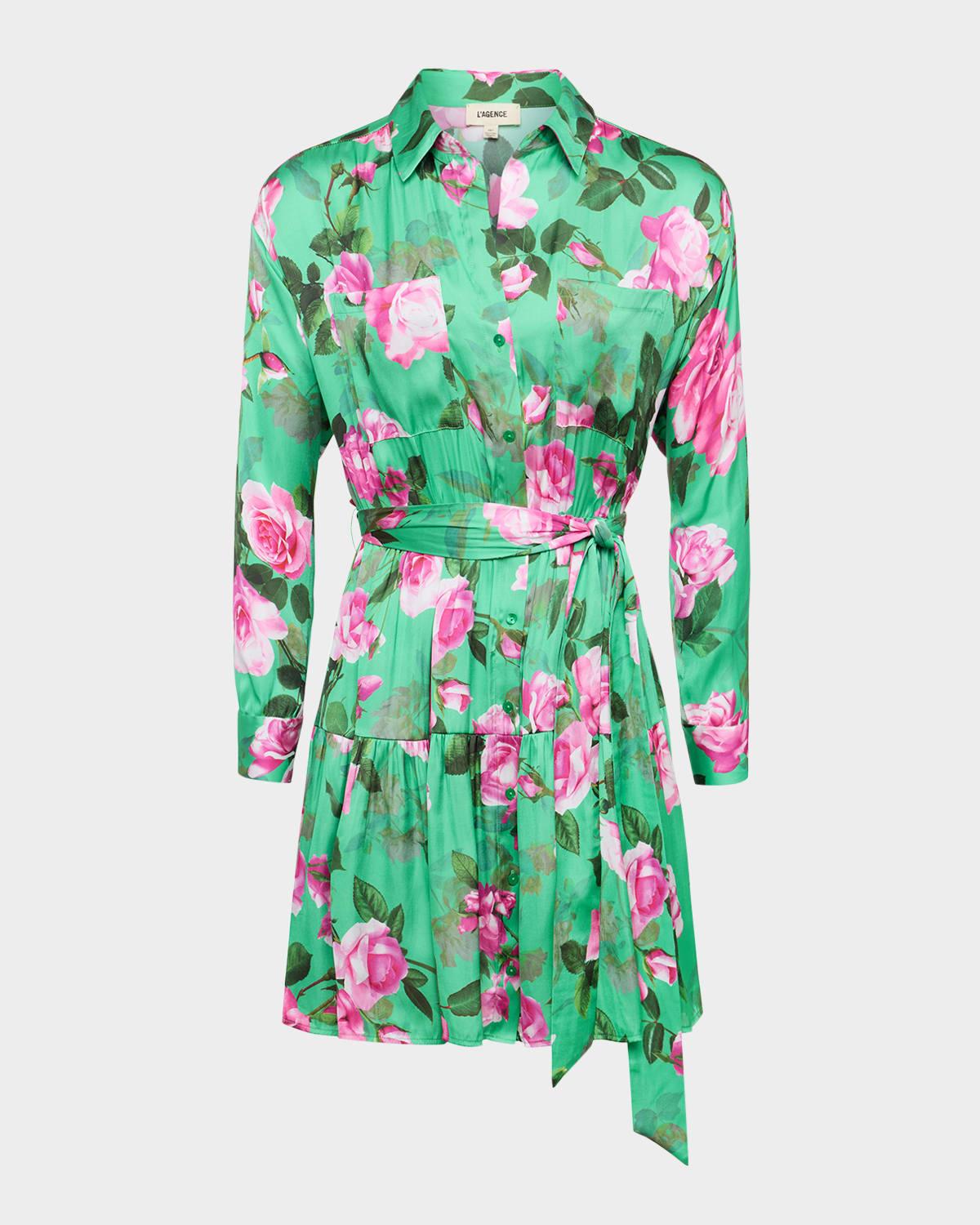 virlen tiered shirtdress