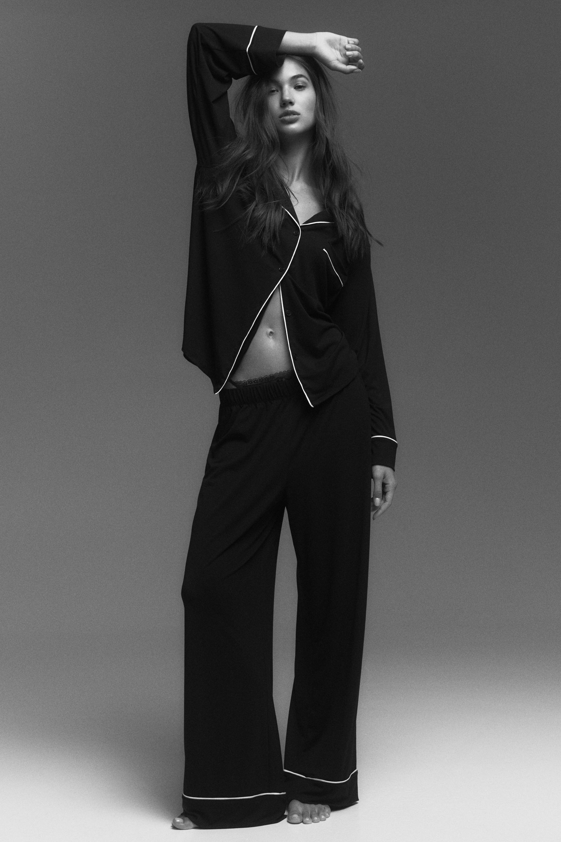 viscose-blend pajamas