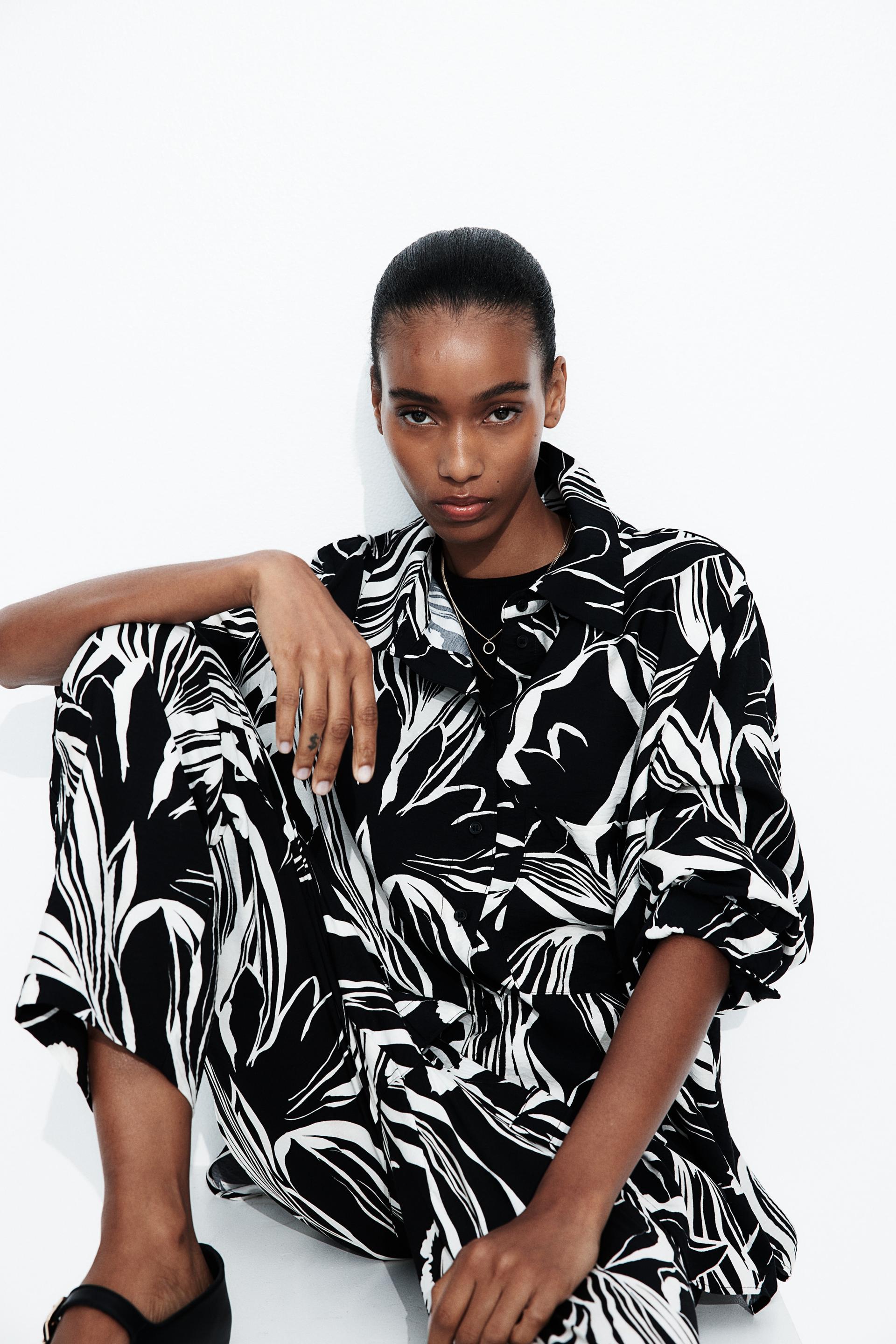 viscose-blend shirt