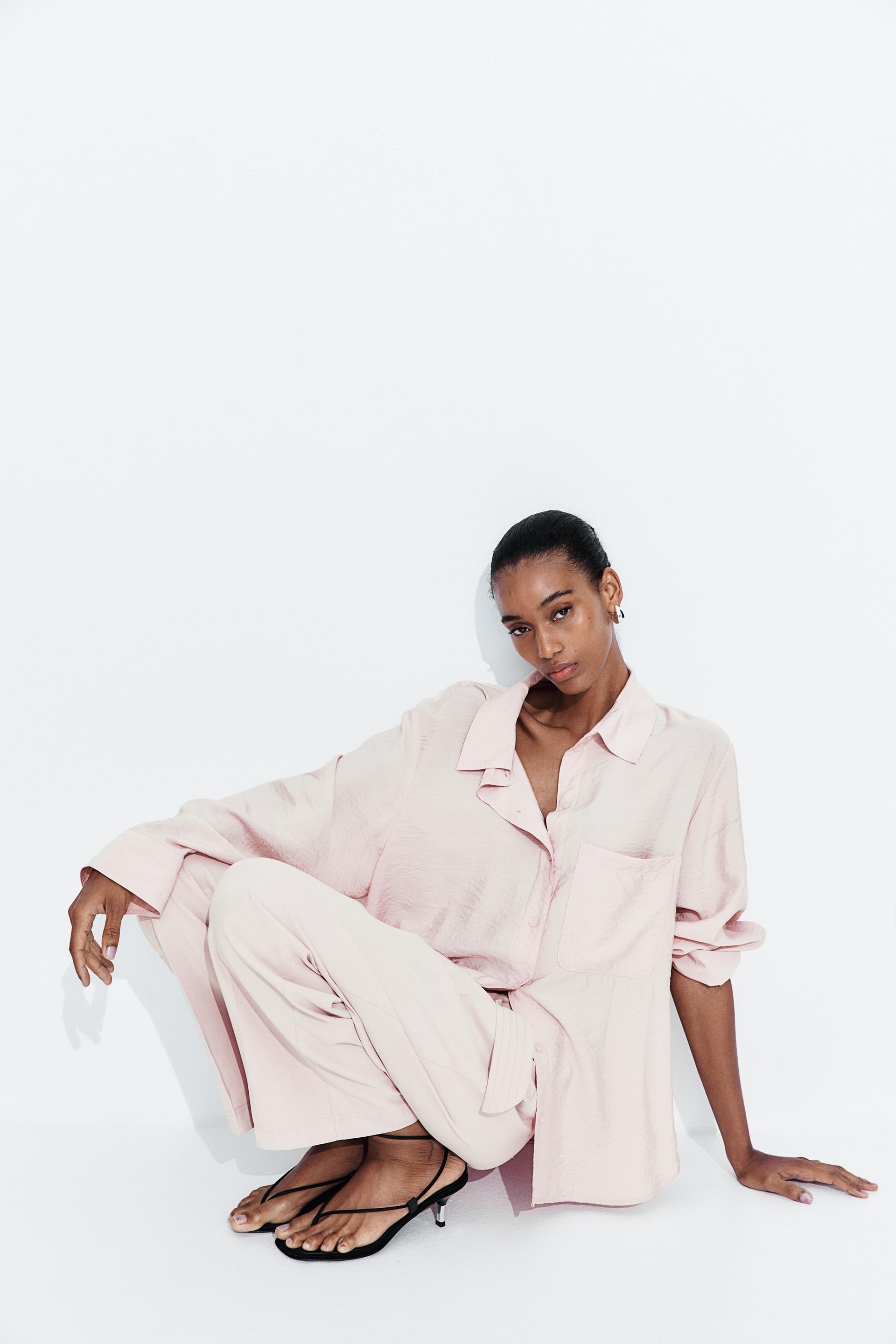 viscose-blend shirt